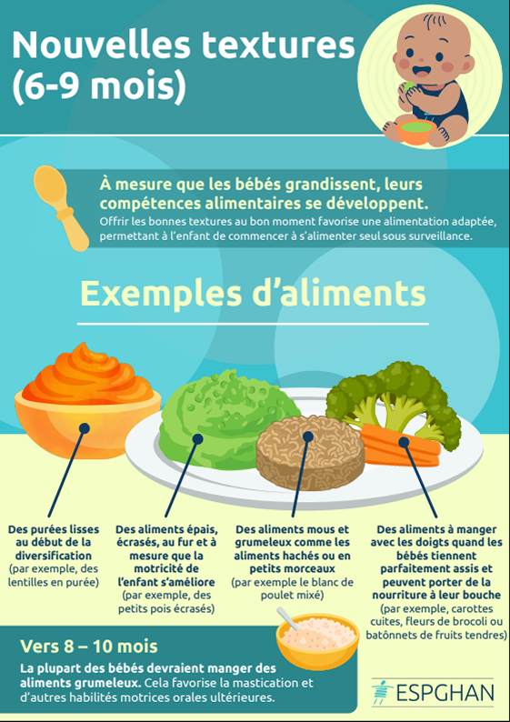 Nouvelles textures (6-9 mois)